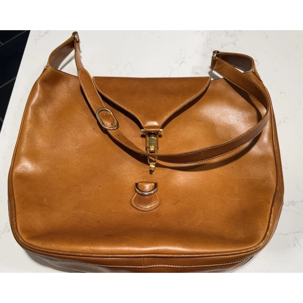Gucci Rare Vintage 1970's "Jackie" Large Leather Hobo Bag - Picture 2 of 16